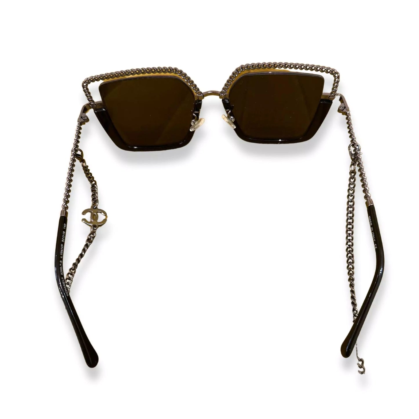 CHANEL BLACK CHAIN SUNGLASSES