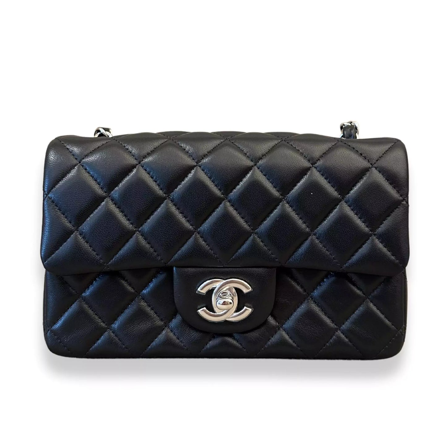 CHANEL BLACK SMALL CLASSIC FLAP BAG