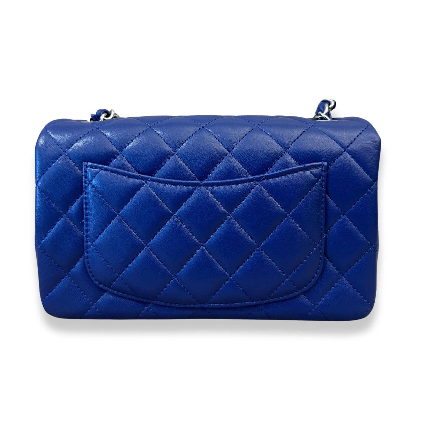 CHANEL BLUE SMALL CLASSIC FLAP BAG
