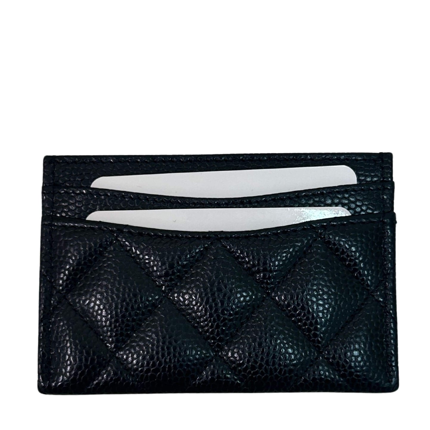 TARJETERO CLÁSICO DE PIEL NEGRA CHANEL