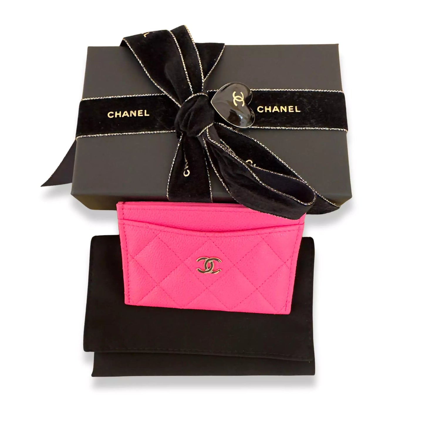 CHANEL FUCHSIA CLASSIC CARD HOLDER