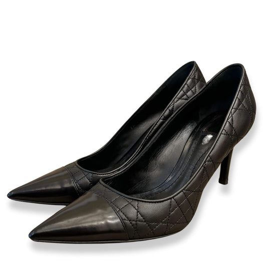 DIOR BLACK CANNAGE SHINE POINTY STILETTOS
