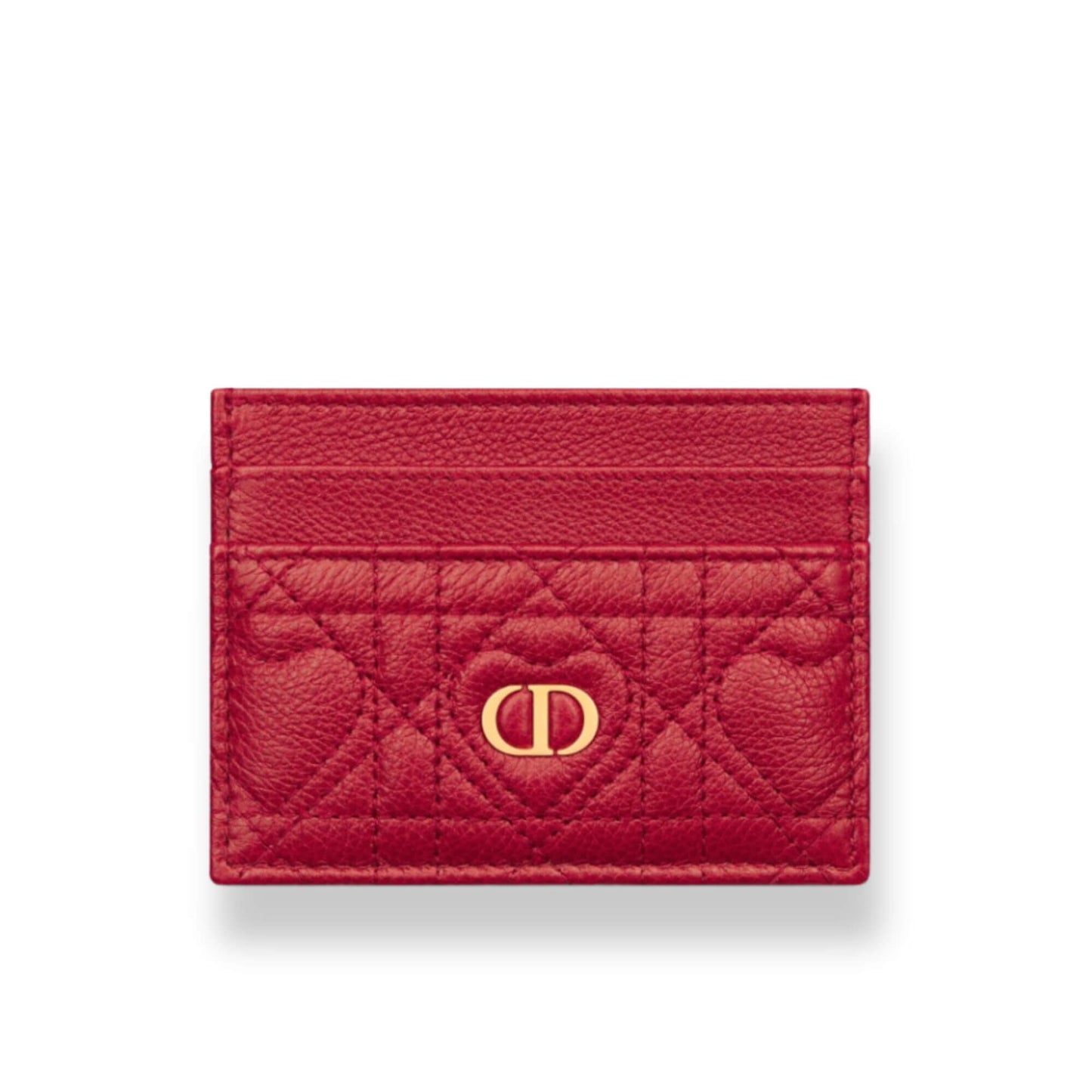 DIOR RED CARO 5 SLOTS WALLET