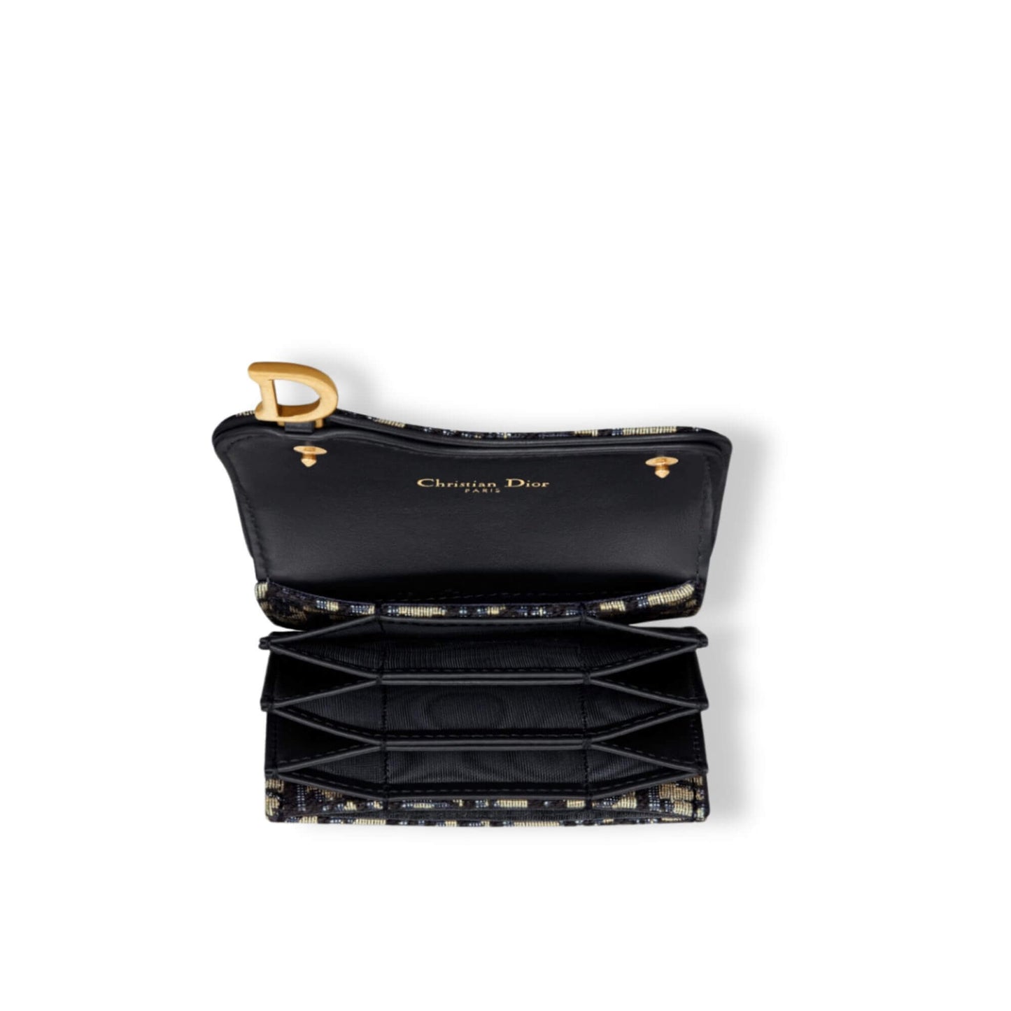 DIOR SADDLE 5 SLOTS FLAP WALLET