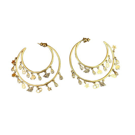 PENDIENTES DE ORO DIOR