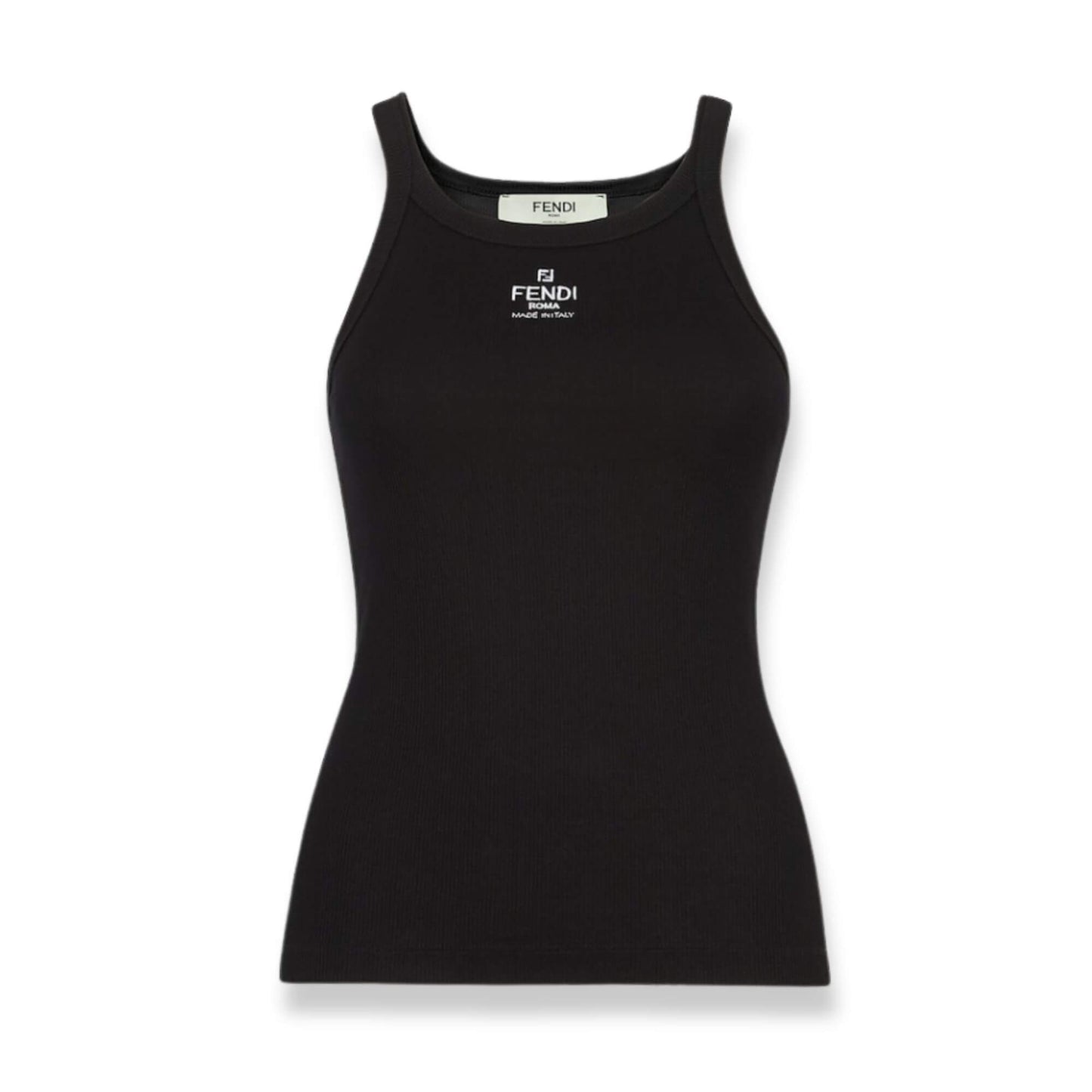 Camiseta de tirantes negra Fendi