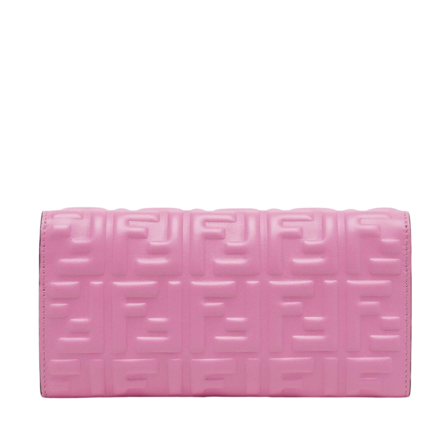 Fendi PINK CONTINENTAL BAGUETTE WALLET ON CHAIN