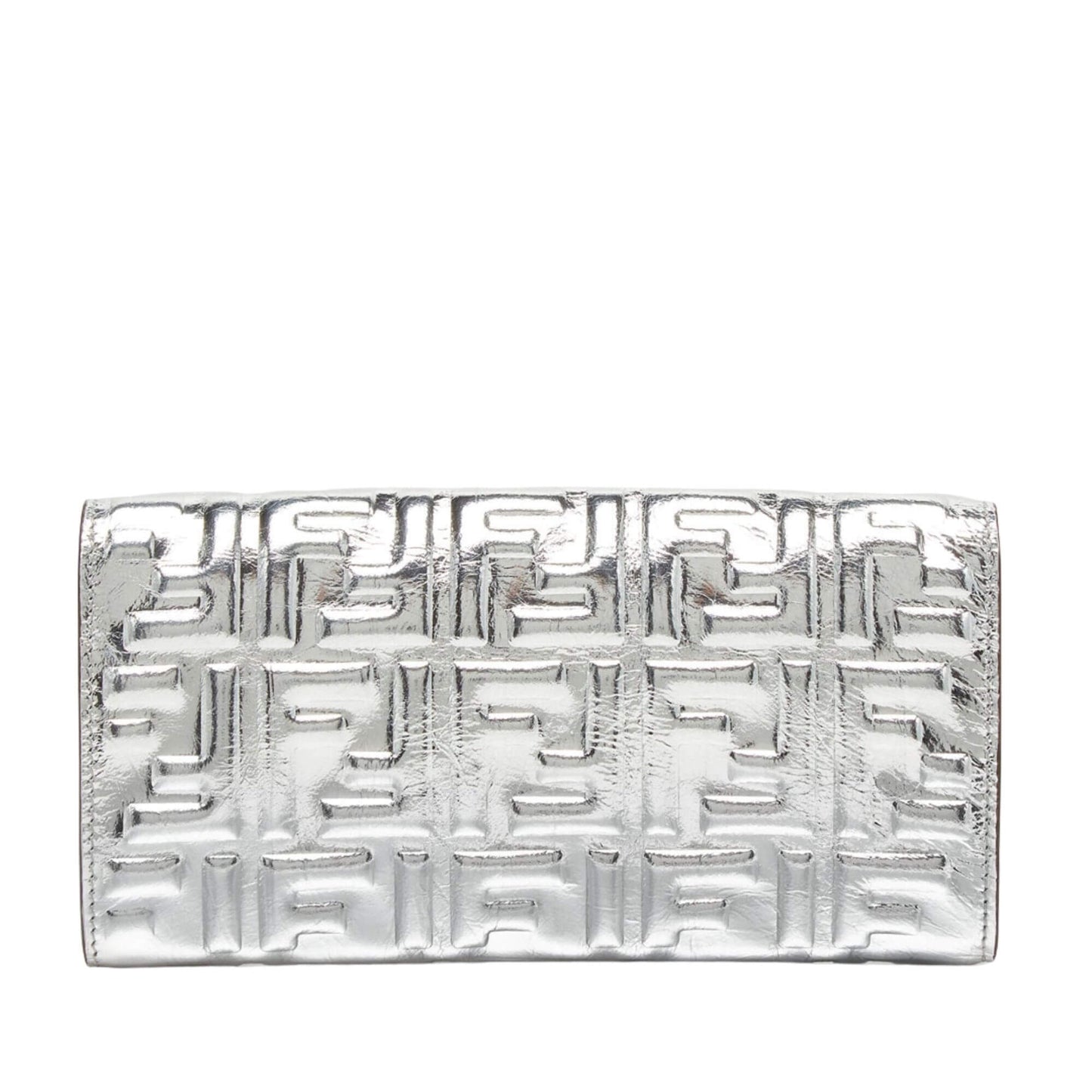 Fendi SILVER CONTINENTAL BAGUETTE WALLET ON CHAIN
