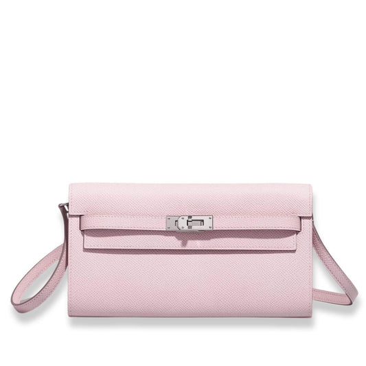 HERMÈS KELLY TO GO MAUVE PÂLE EPSOM LEATHER BAG
