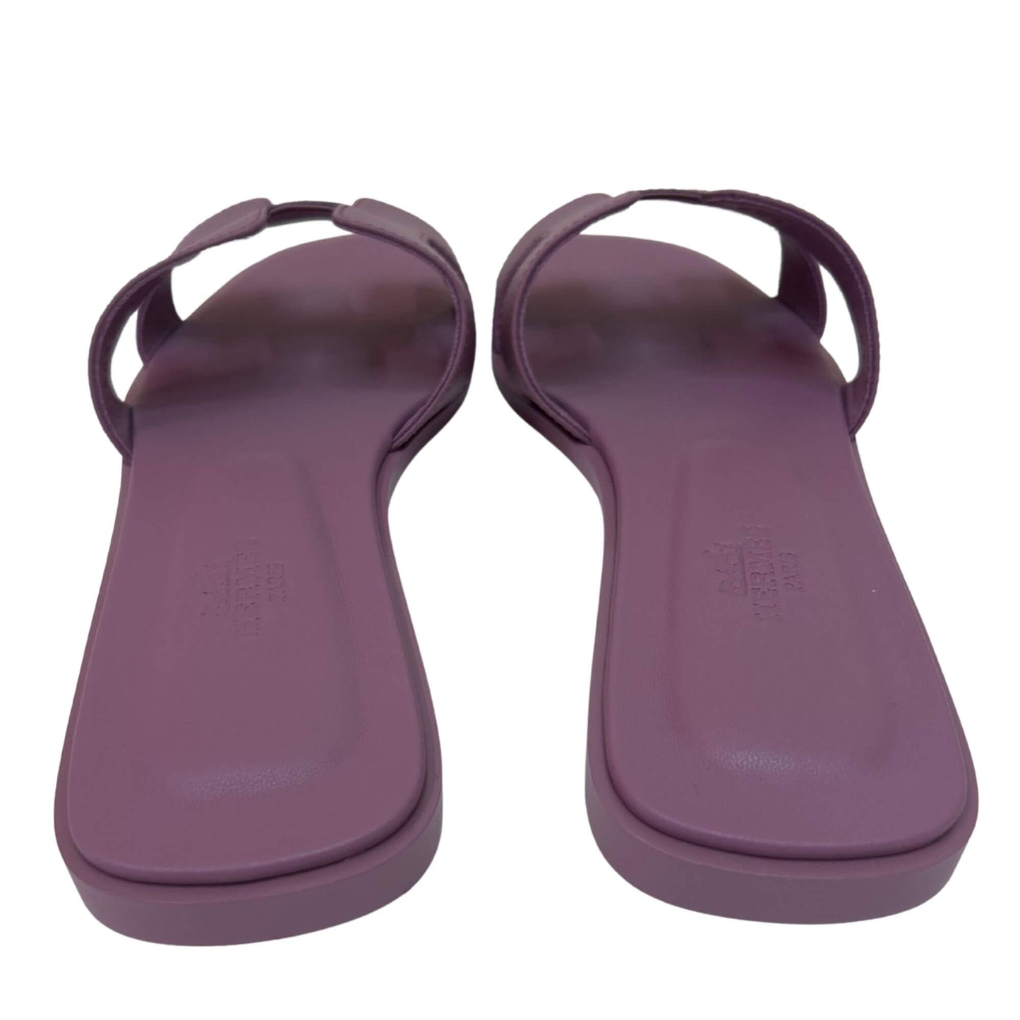 HERMÈS PURPLE ORAN SANDALS