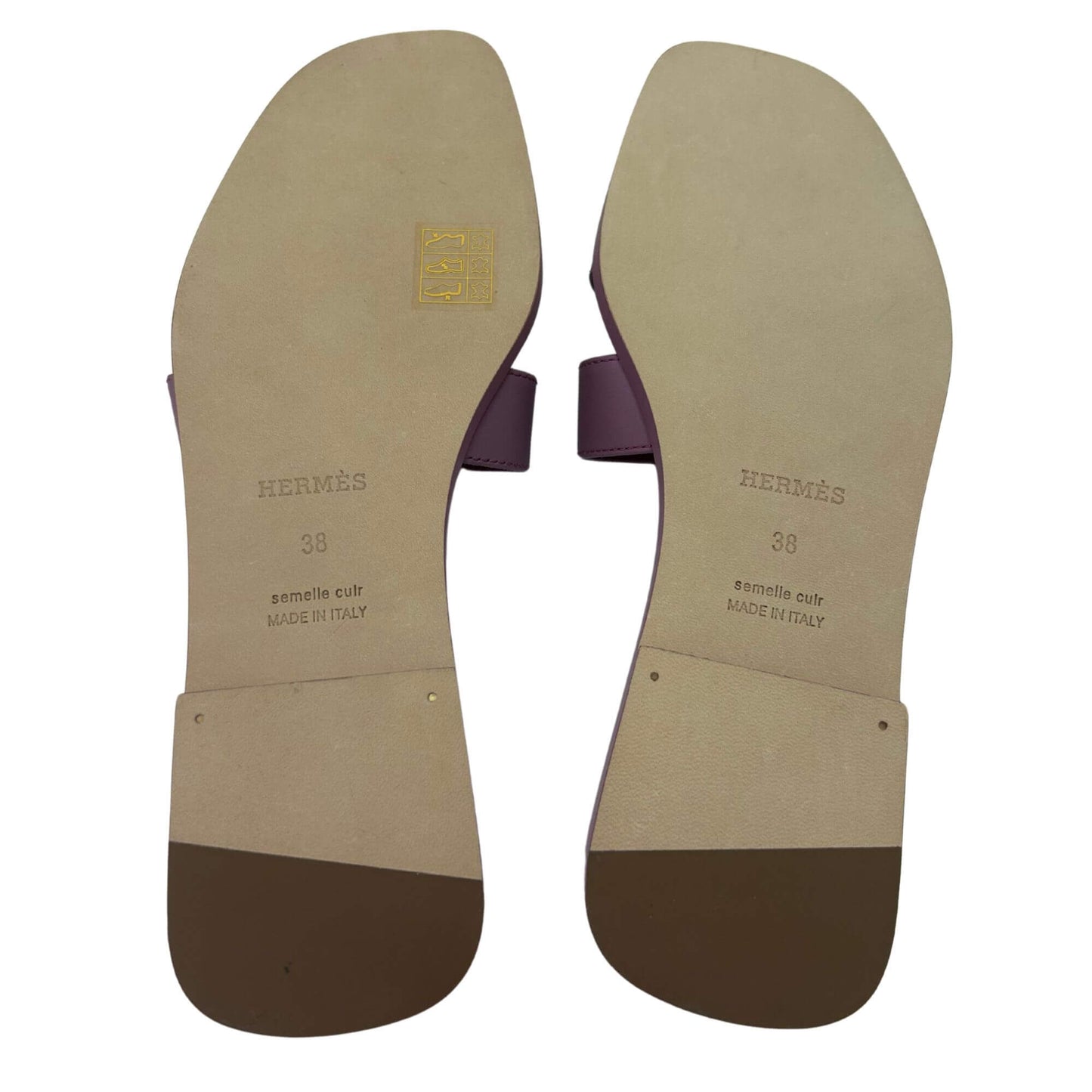 HERMÈS PURPLE ORAN SANDALS