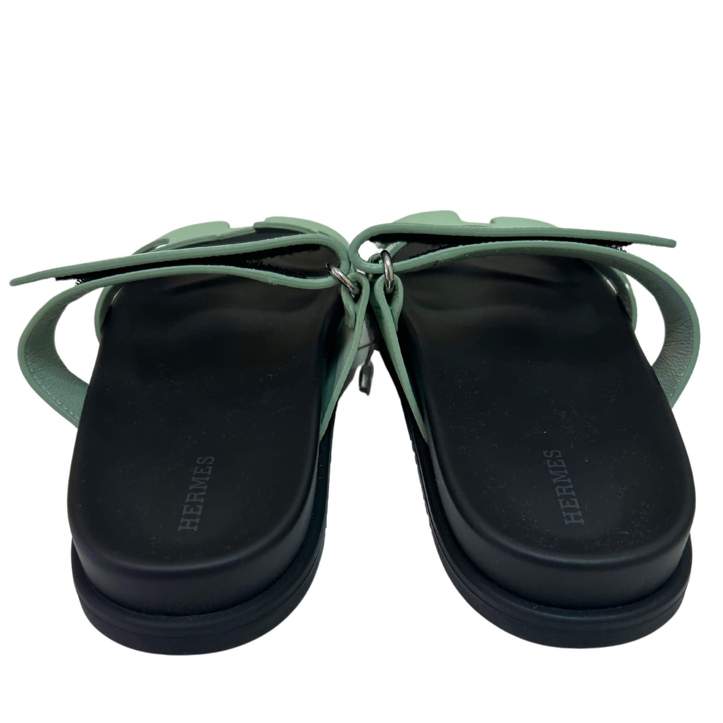 HERMÈS VERT JADE CHYPRE SANDALS