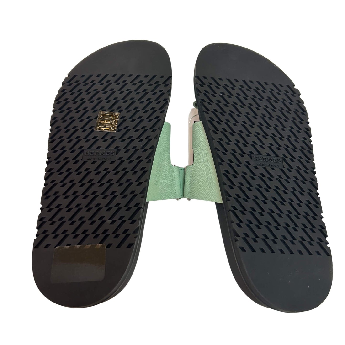 HERMÈS VERT JADE CHYPRE SANDALS