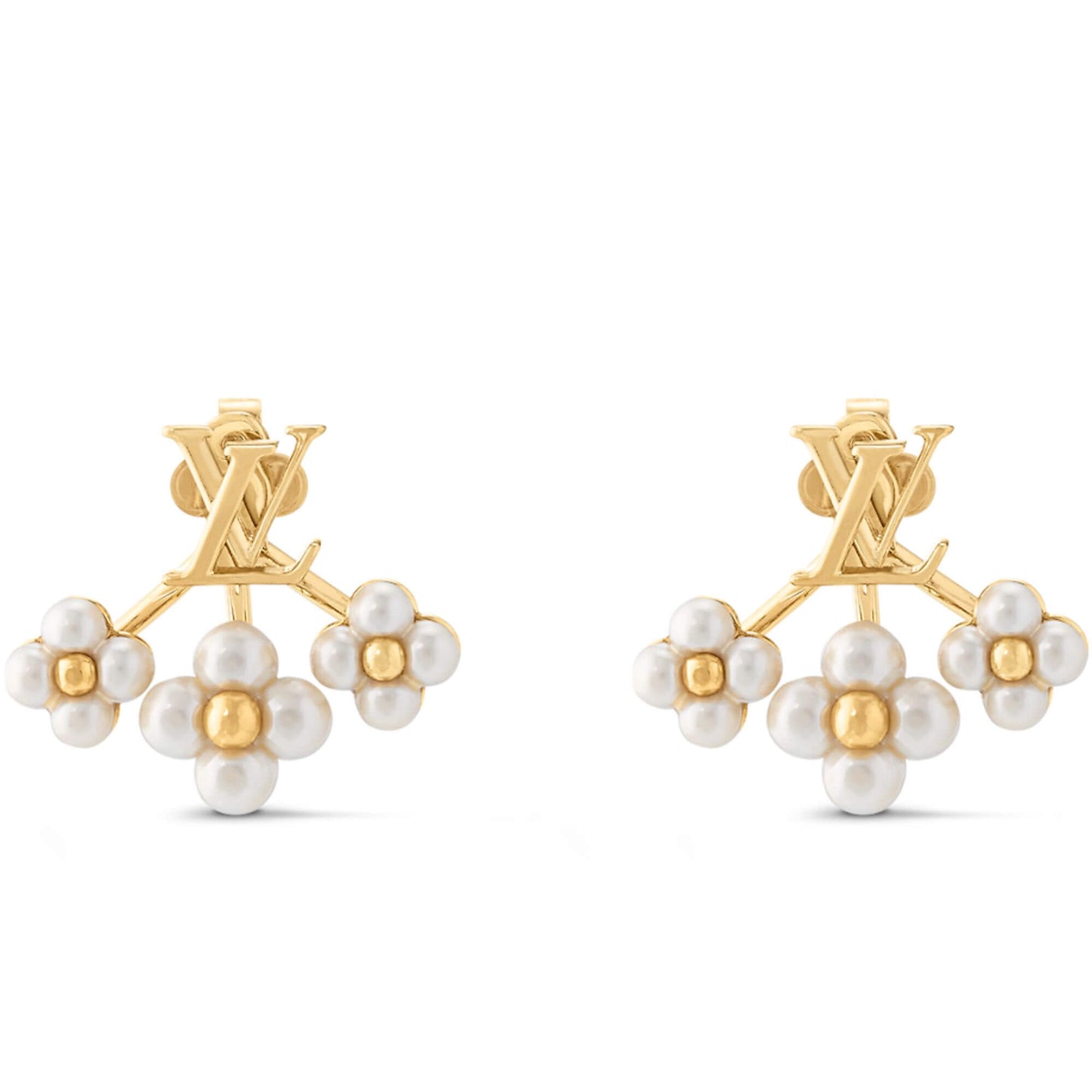 LOUIS VUITTON LV FLORAGRAM EARRINGS