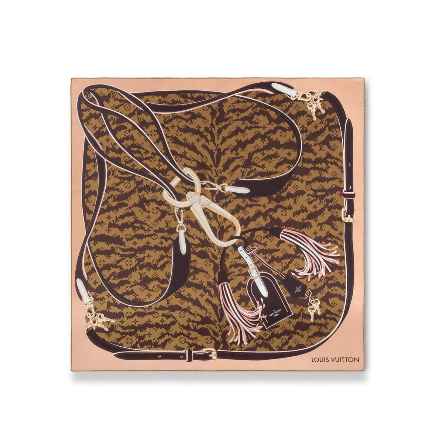 LOUIS VUITTON TIGERGRAM 90 SCARF