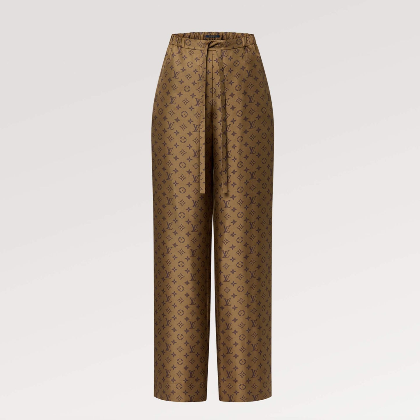 LOUIS VUITTON MONOGRAM PRINT BAGGY PAJAMA PANTS