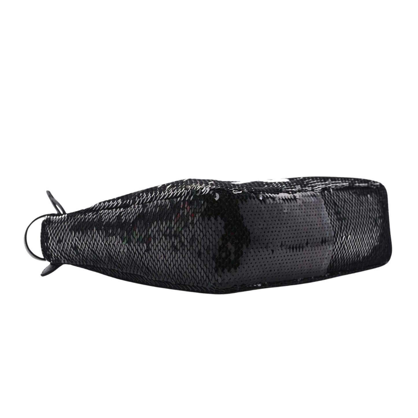 Prada BALCK & WHITE PAILLETTES SEQUIN MINI RE-EDITION 2000 BAG