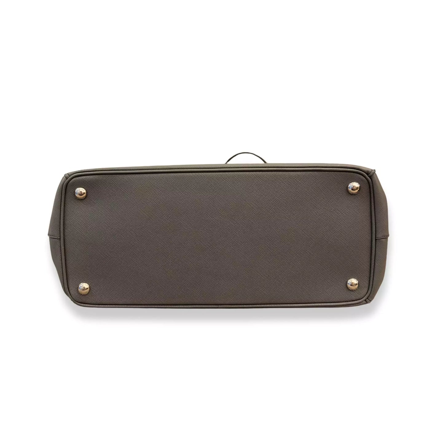 Prada GREY LEATHER GALLERIA BAG