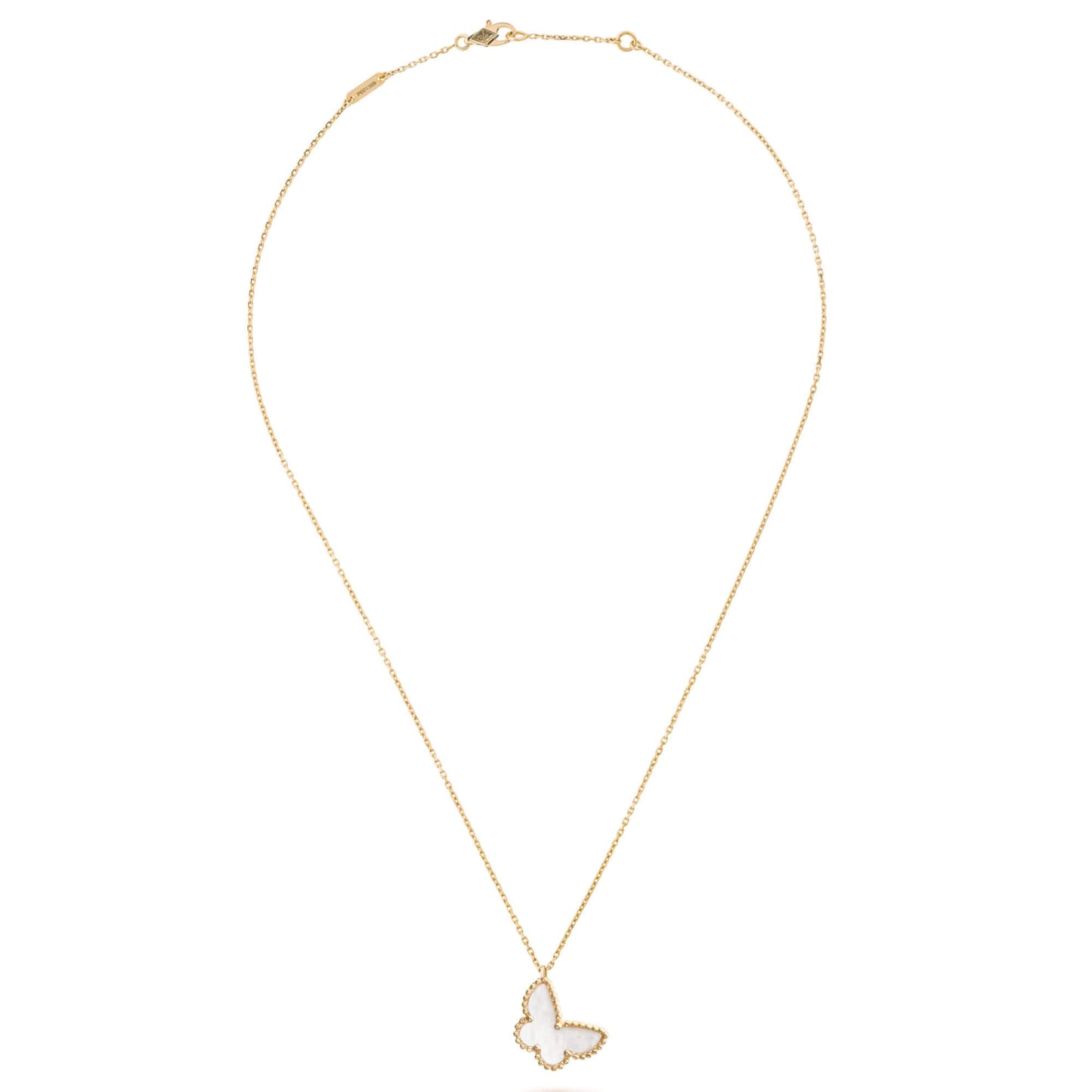 VAN CLEEF & ARPELS GOLD SWEET BUTTERFLIES NECKLACE