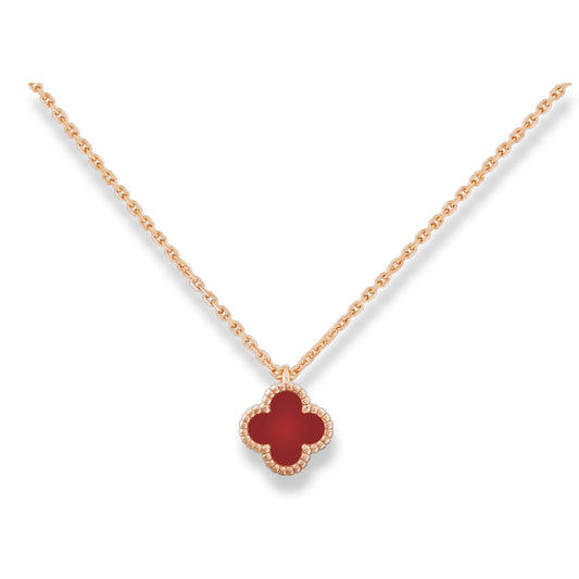 VAN CLEEF & ARPELS ROSE GOLD SWEET ALHAMBRA NECKLACE