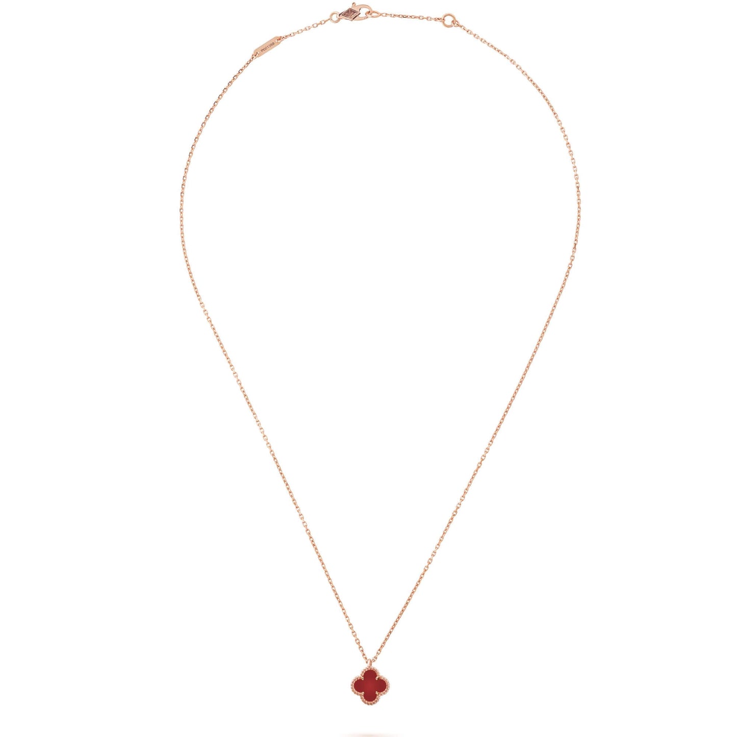 VAN CLEEF & ARPELS ROSE GOLD SWEET ALHAMBRA NECKLACE
