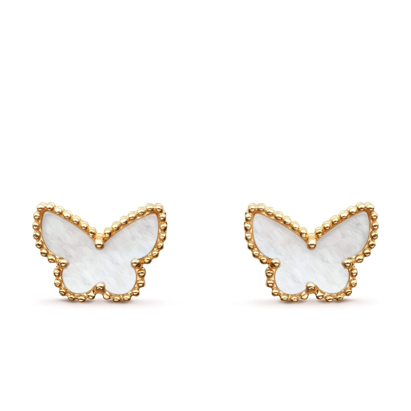 VAN CLEEF & ARPELS SWEET ALHAMBRA BUTTERFLY EARSTUDS