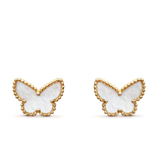 VAN CLEEF & ARPELS SWEET ALHAMBRA BUTTERFLY EARSTUDS