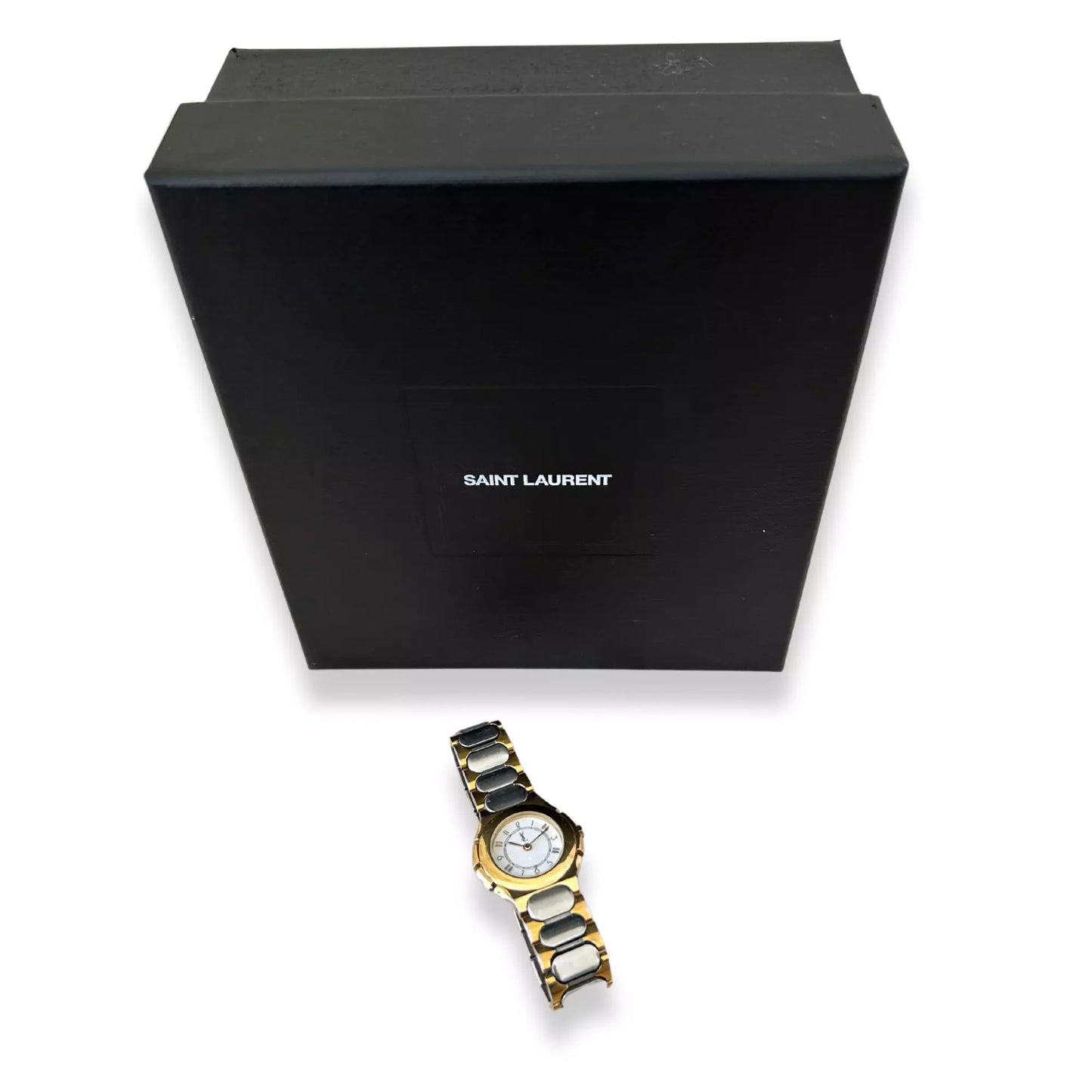 Yves Saint Laurent YSL STAINLESS STEEL/ GOLD WATCH