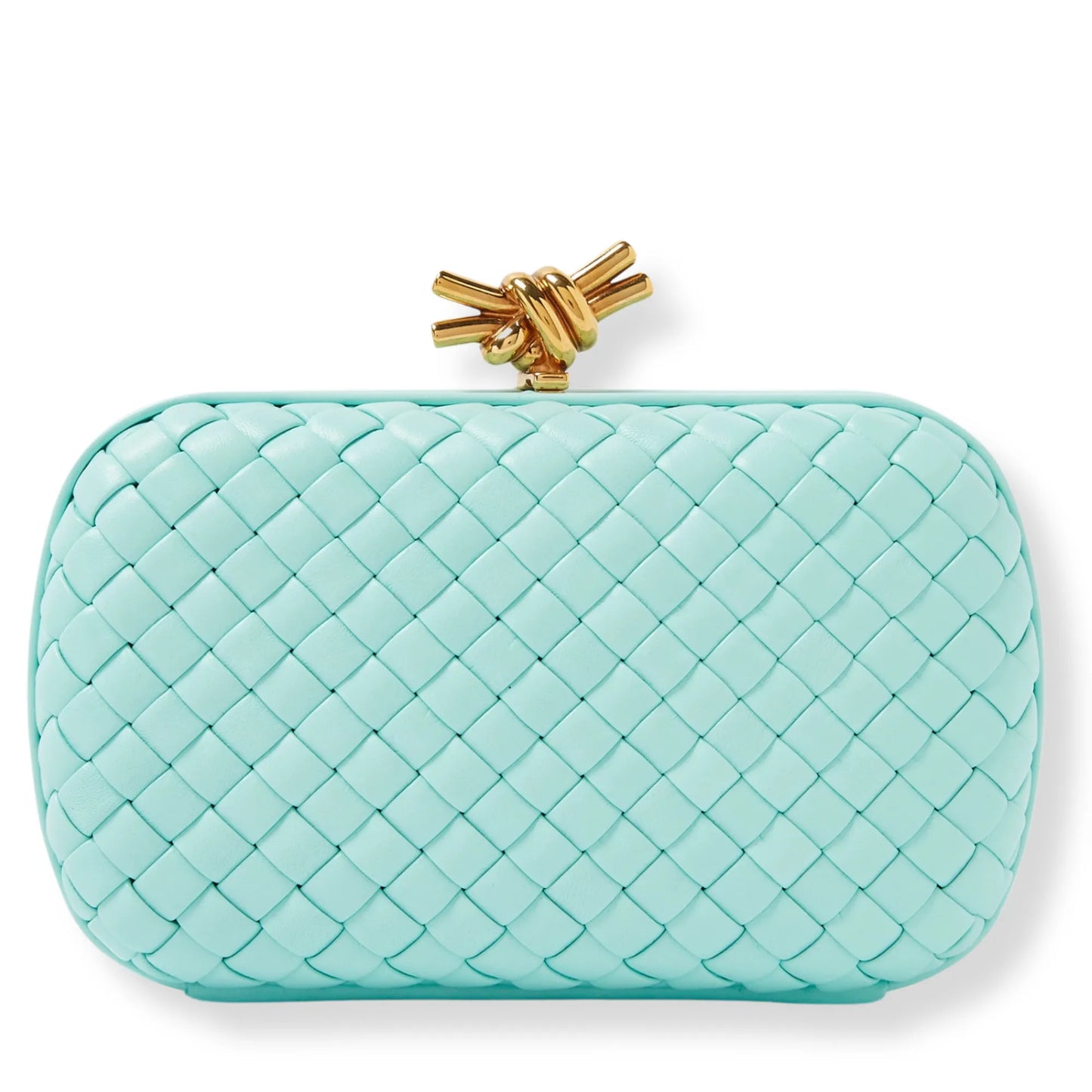 CLUTCHET MINAUDIERE TURQUESA DE BOTTEGA VENETA