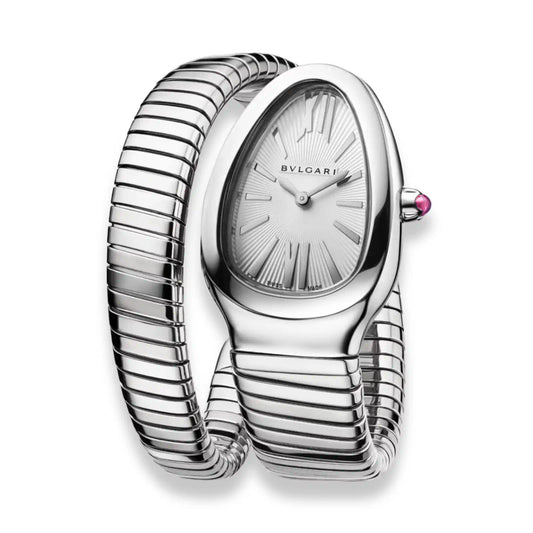 BVLGARI SILVER SERPENTI TUBOGAS WATCH