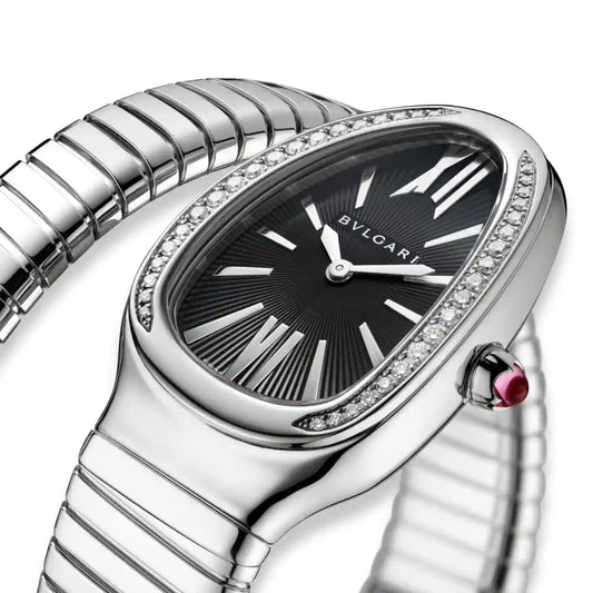 BVLGARI SILVER SERPENTI TUBOGAS WATCH