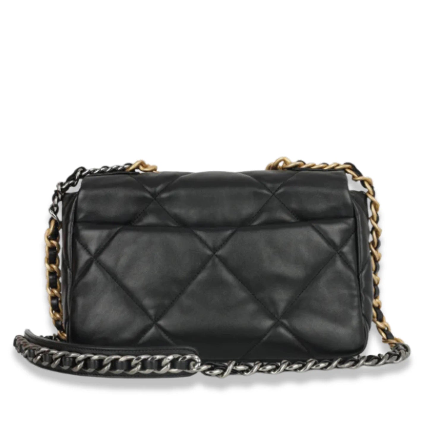 CHANEL BLACK SMALL 19 FLAP BAG
