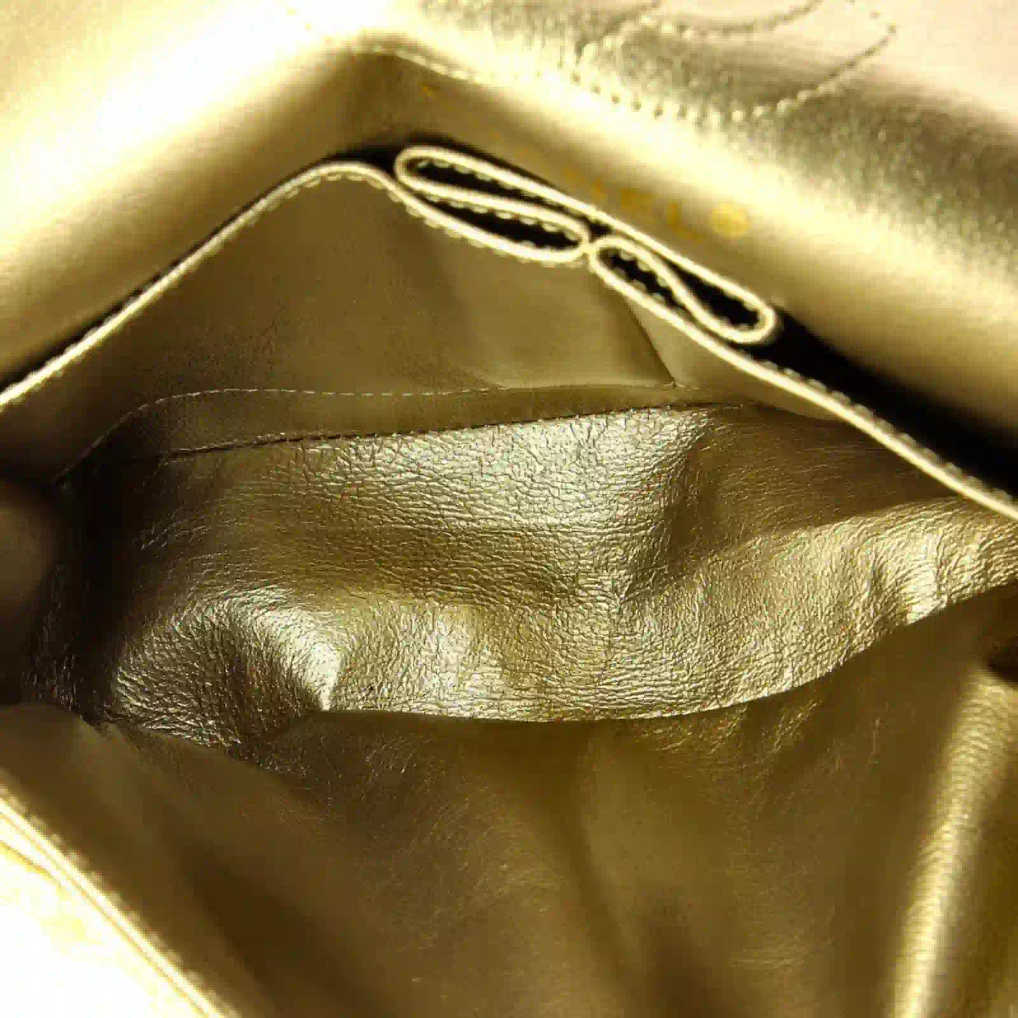CHANEL GOLD PADDED BIJOUX DOUBLE FLAP SMALL BAG