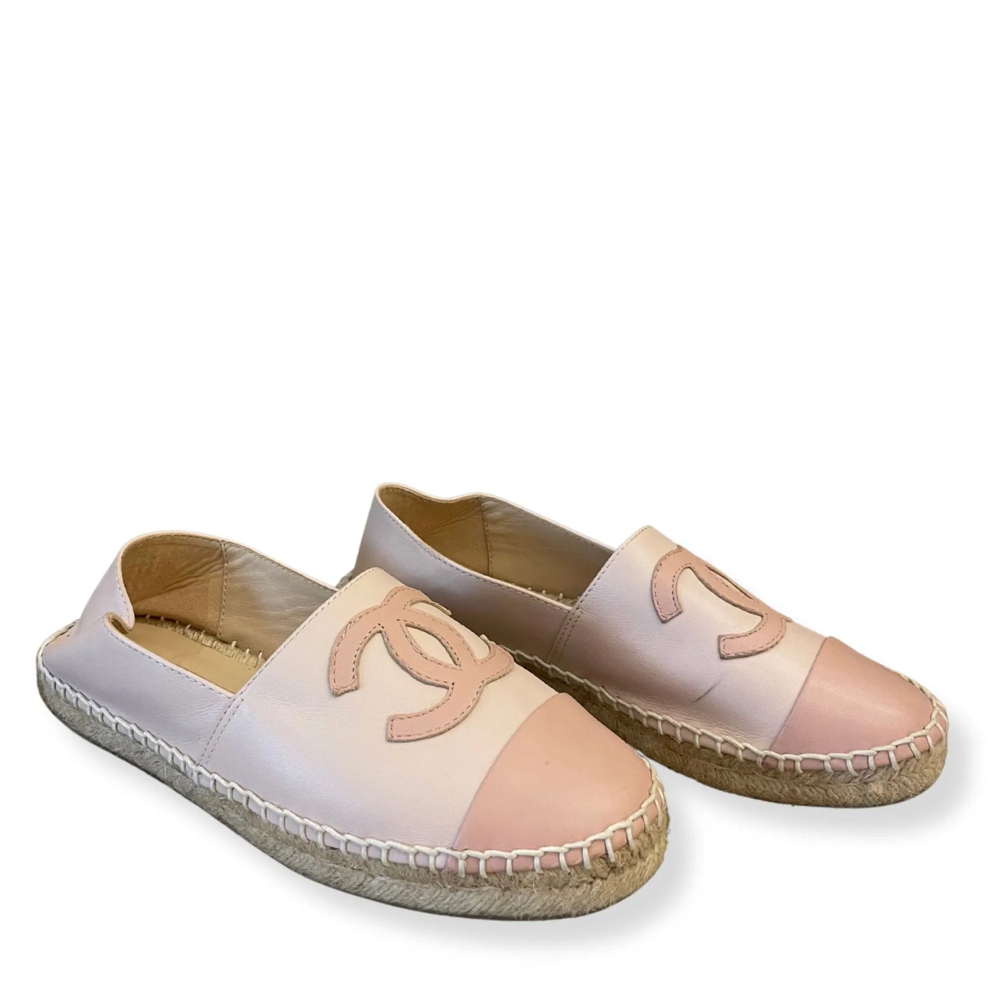 ALPARGATAS CHANEL DE PIEL DE CORDERO ROSA