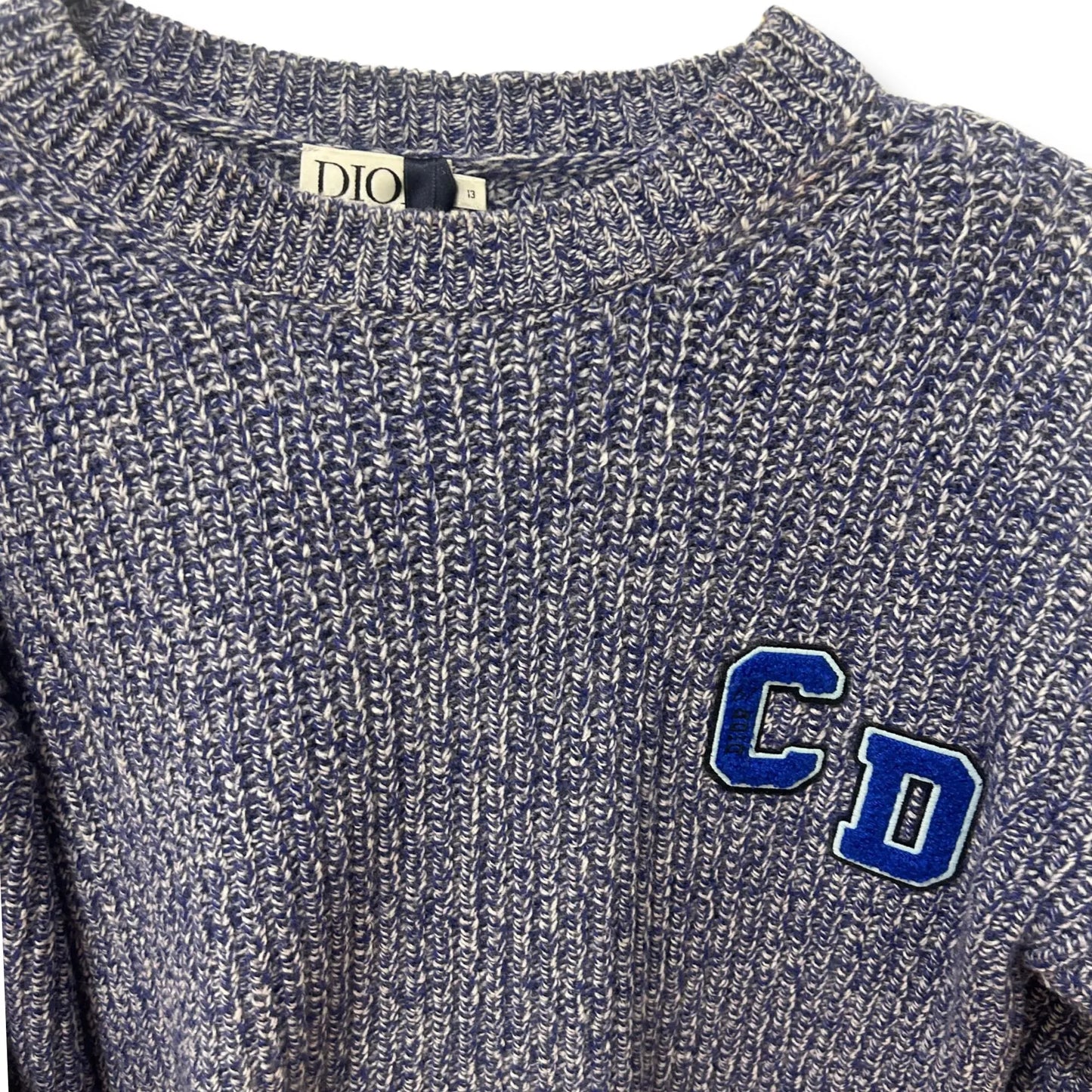 DIOR BLUE KNIT CD SWEATER