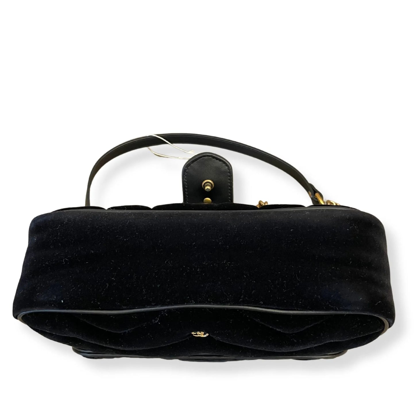 GUCCI VELVET METALASSÉ STUDS SMALL TORCHON GG MARMONT