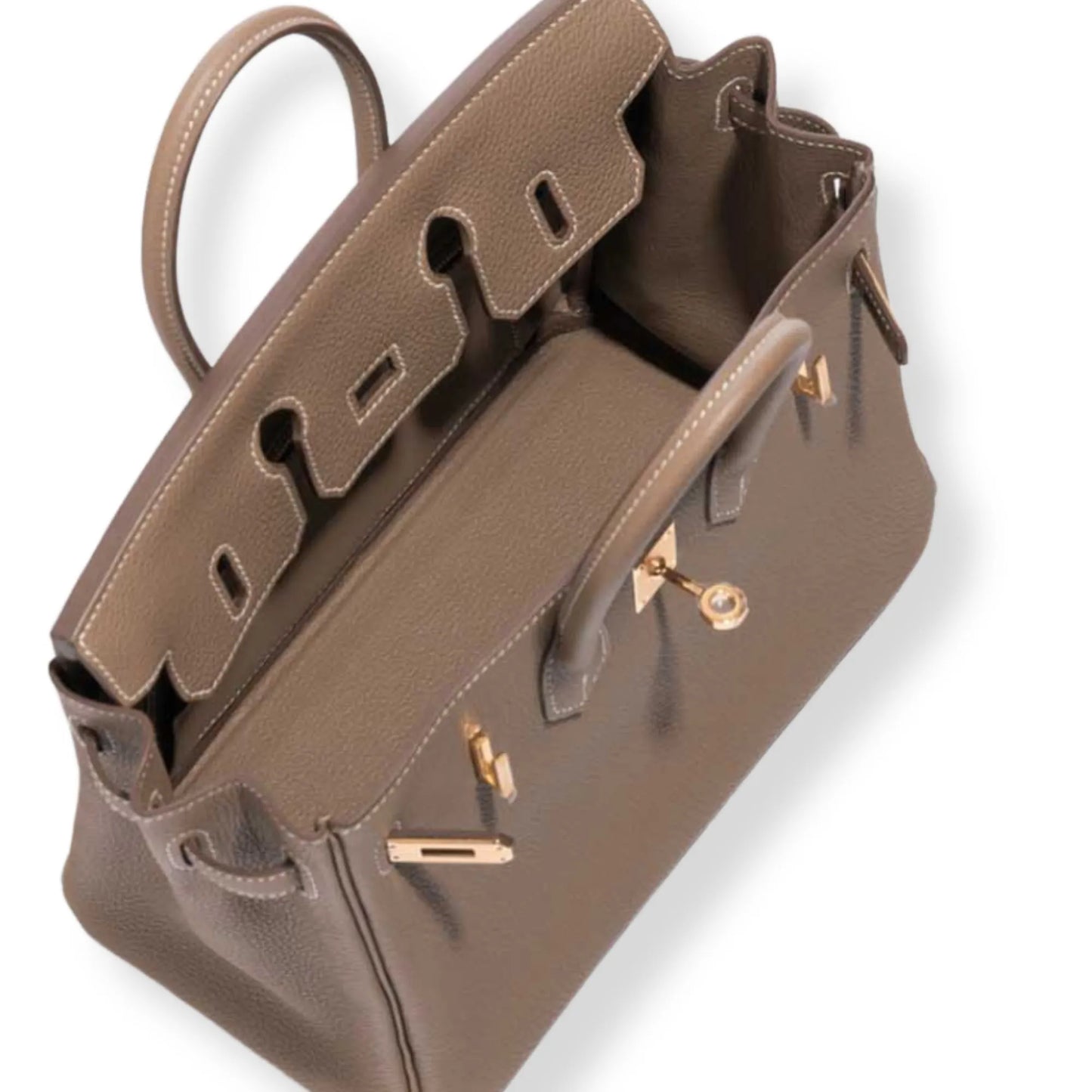 HERMÈS BIRKIN 25 ETOUPE TOGO LEATHER BAG