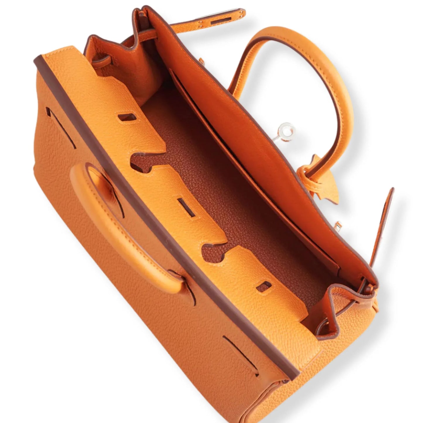 HERMÈS BIRKIN 25 ORANGE TOGO LEATHER BAG