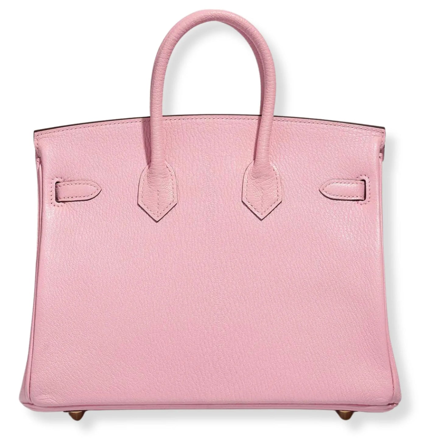 HERMÈS BIRKIN 25 ROSE SAKURA CHEVRE LEATHER BAG