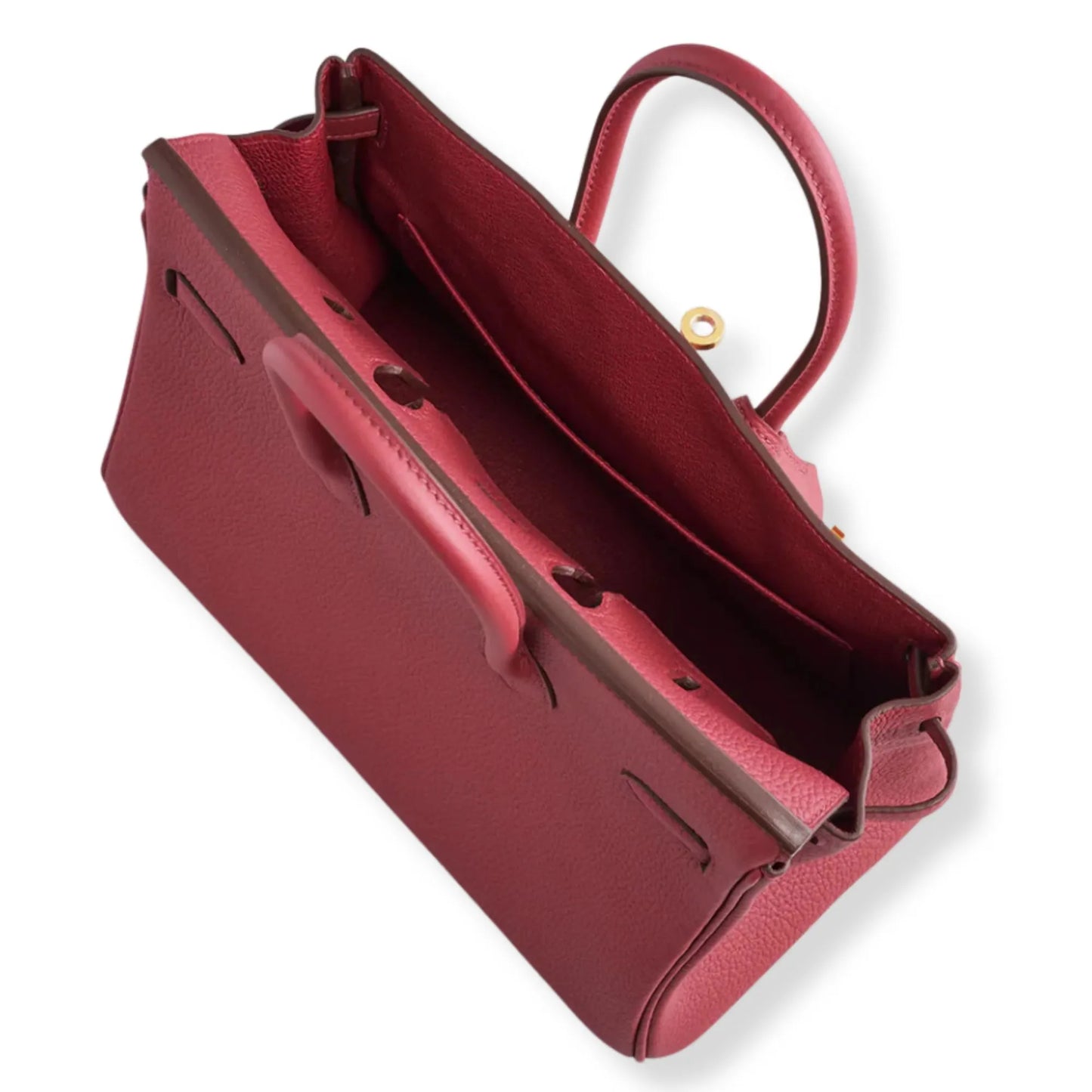HERMÈS BIRKIN 25 RUBIS TOGO LEATHER BAG