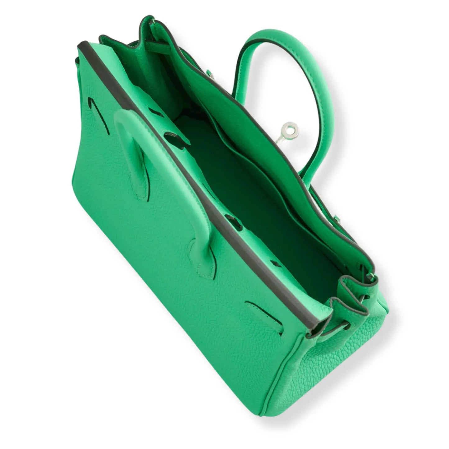 HERMÈS BIRKIN 25 VERT COMICS TOGO LEATHER BAG