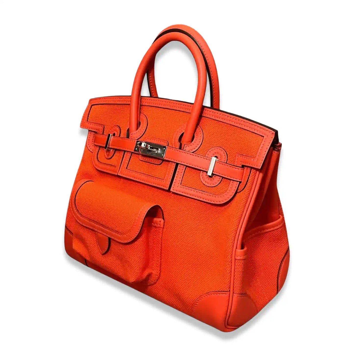HERMÈS BIRKIN CARGO 25 ORANGE FIELD SWIFT BAG