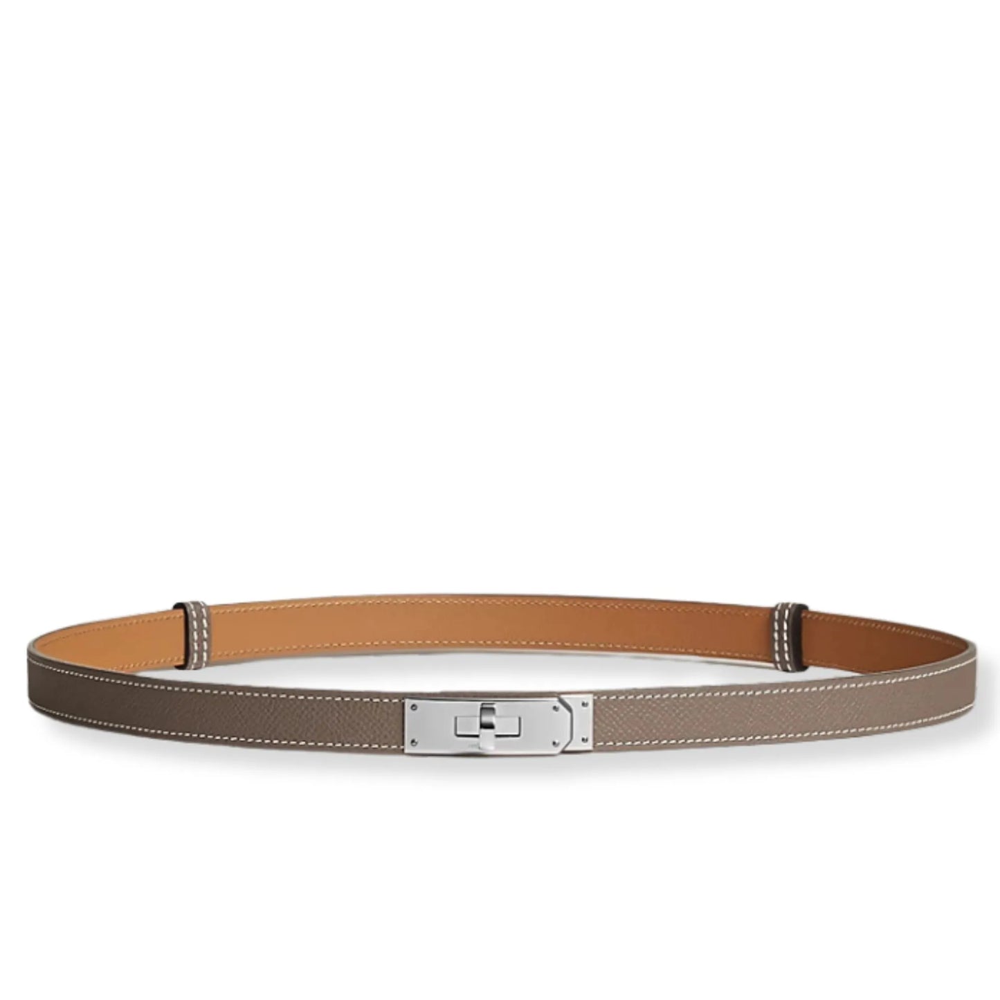 CINTURÓN HERMÈS TAUPE KELLY 18