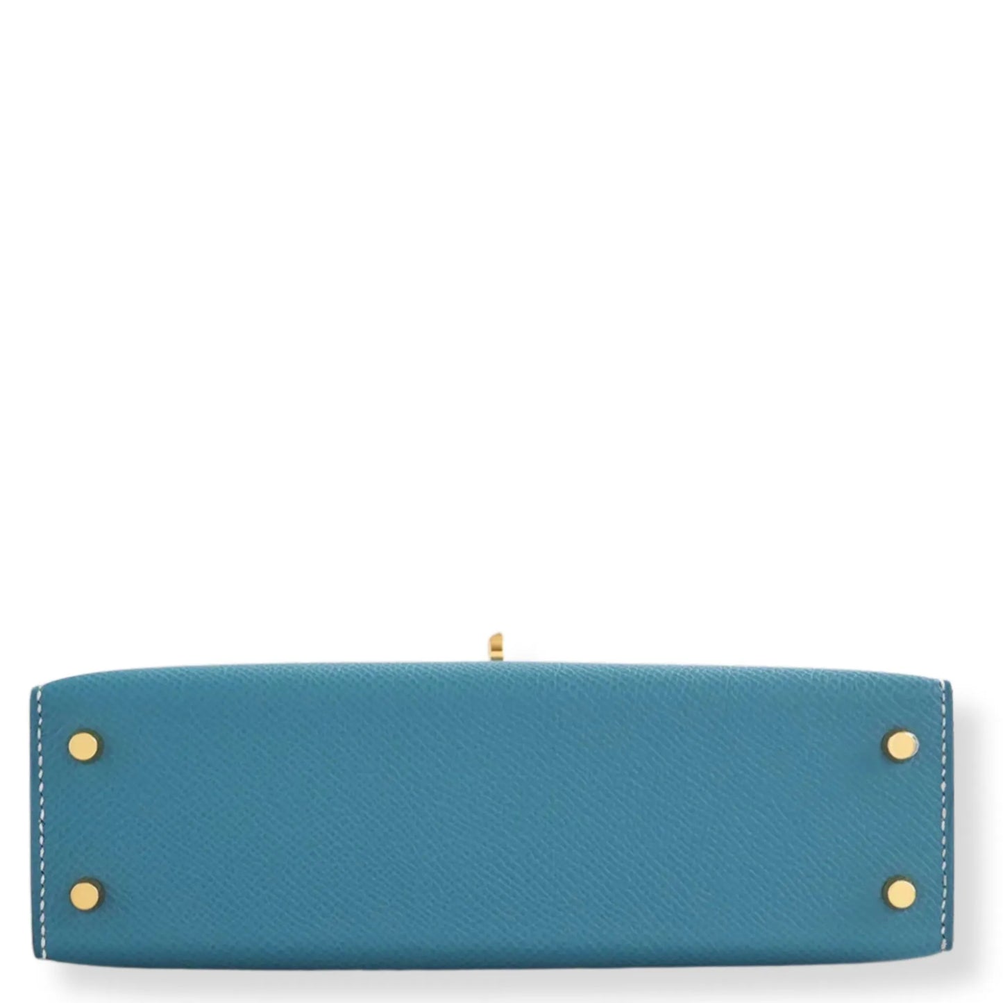 BOLSO HERMÈS MINI KELLY DE PIEL EPSOM AZUL VAQUERO