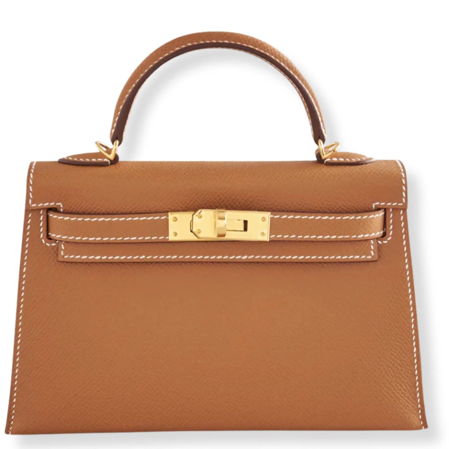 BOLSO HERMÈS MINI KELLY DE PIEL EPSOM DORADA
