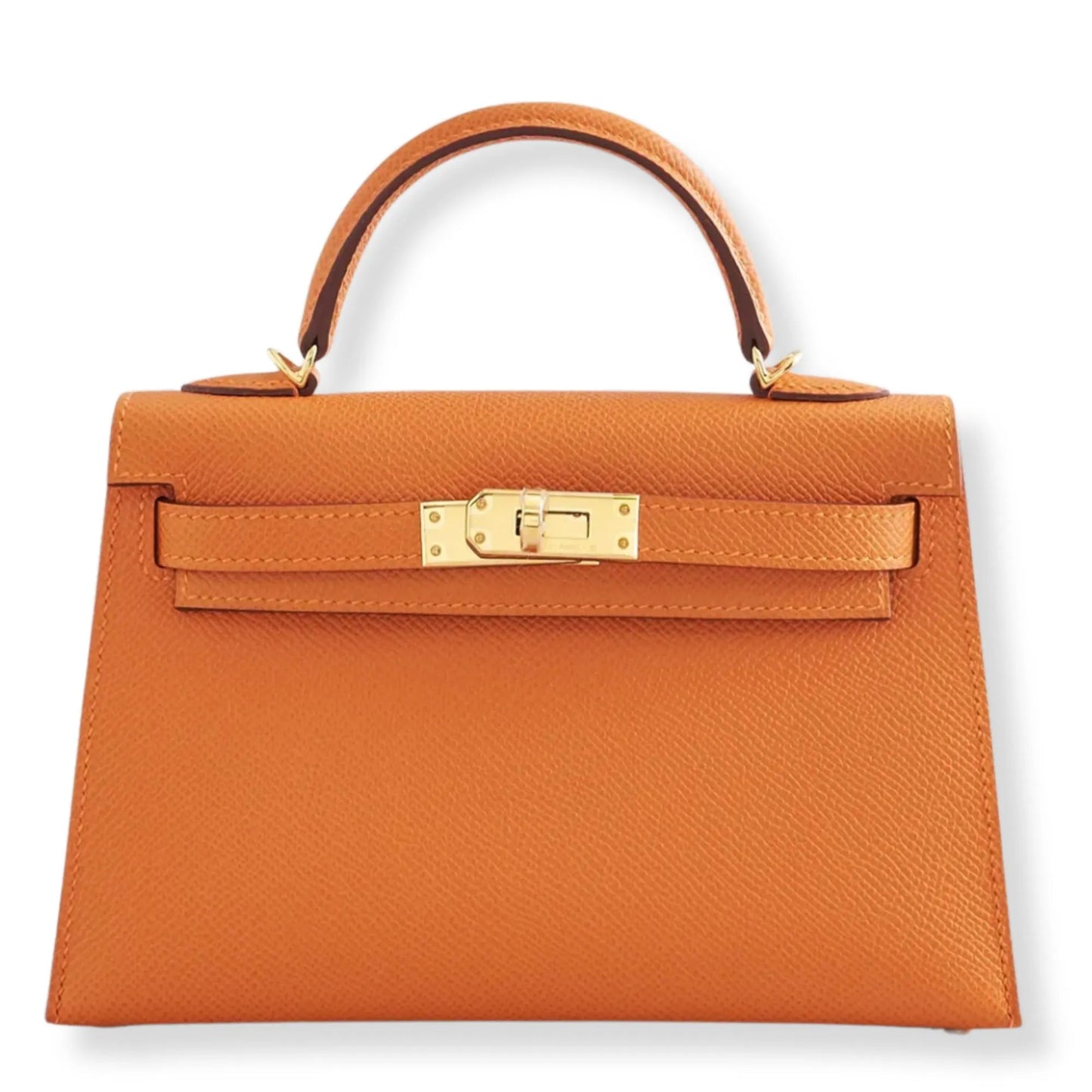 HERMÈS MINI KELLY ORANGE EPSOM LEATHER BAG