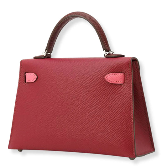 HERMÈS MINI KELLY TRICOLOR EPSOM LEATHER BAG