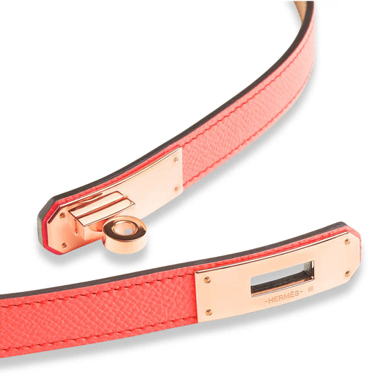HERMÈS ORANGE FIELD KELLY BELT