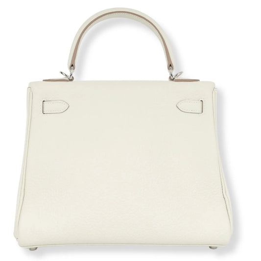 HERMÈS KELLY 25 MUSHROOM TOGO LEATHER BAG