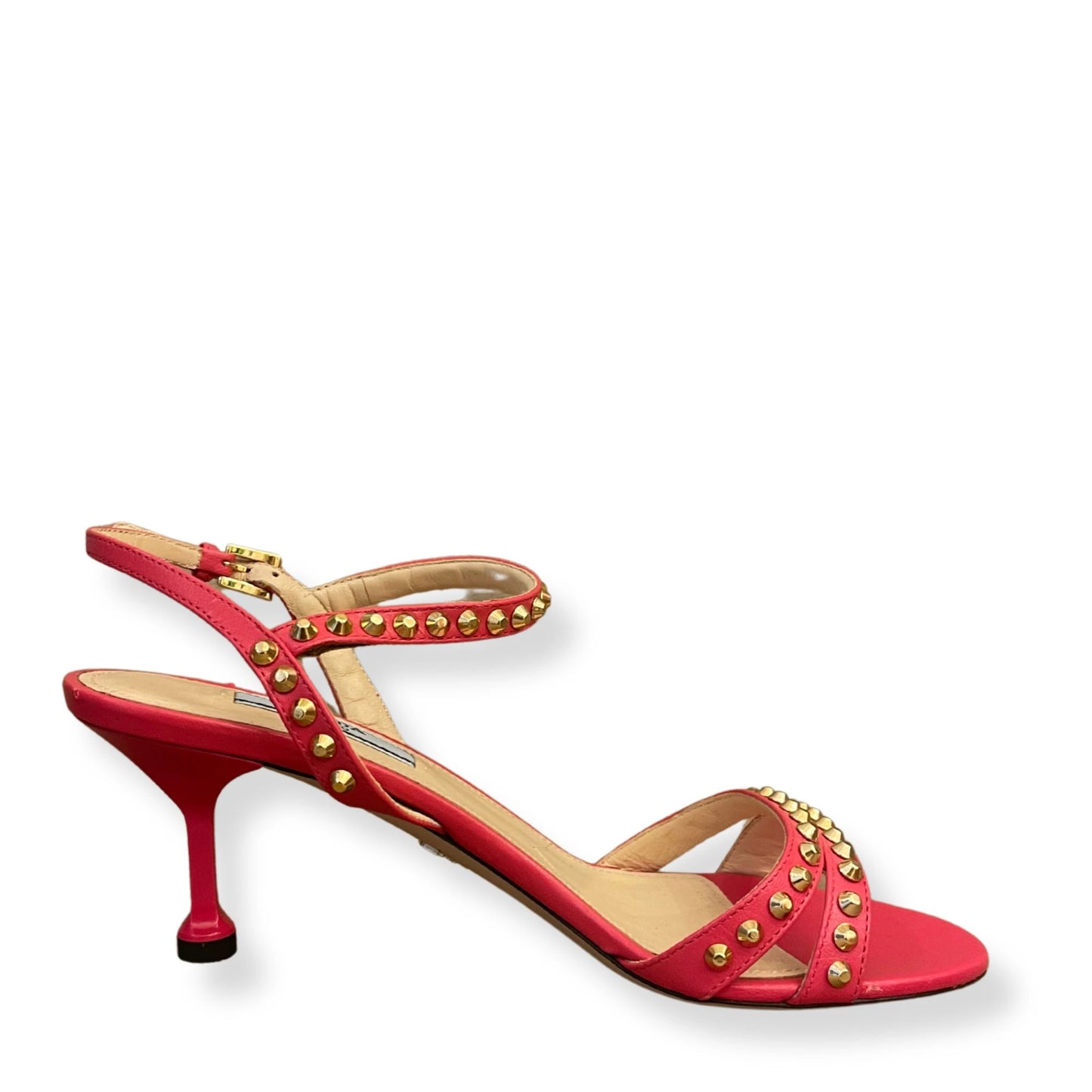 Sandalias Prada con tachas rosas
